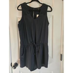 Banana Republic Women's Black Romper Sleeveless Size 8 NWT
